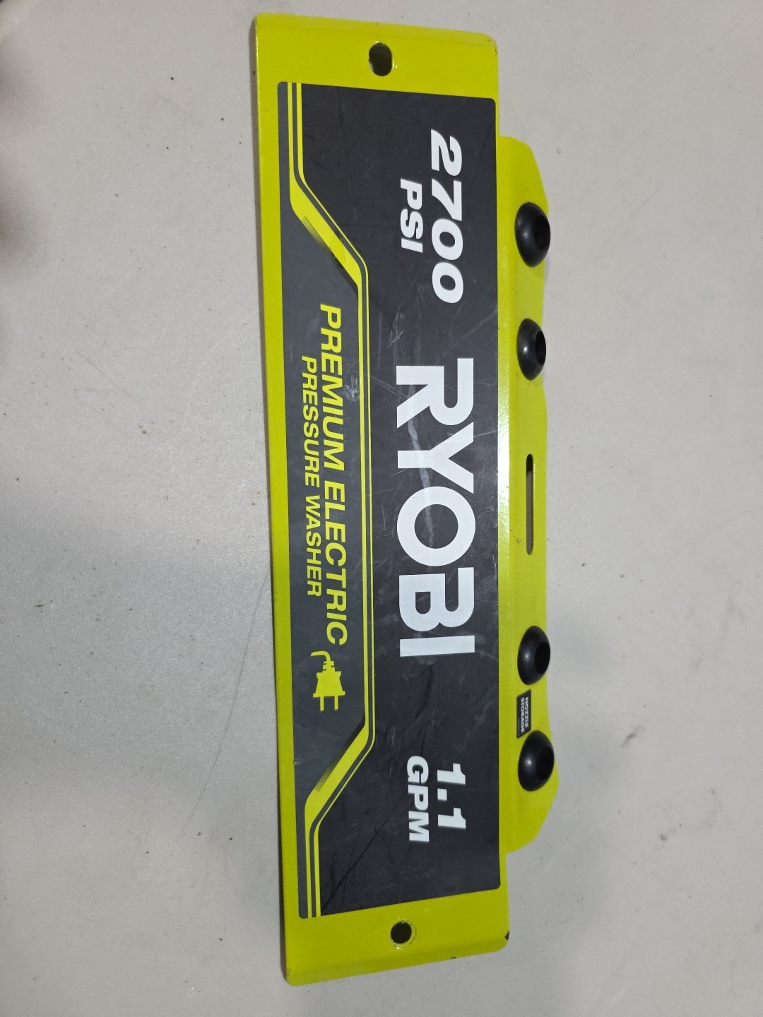 Ryobi OEM Parts. Face Panel Assembly RY142711VNM 2700-psi Corded Pressure Washer