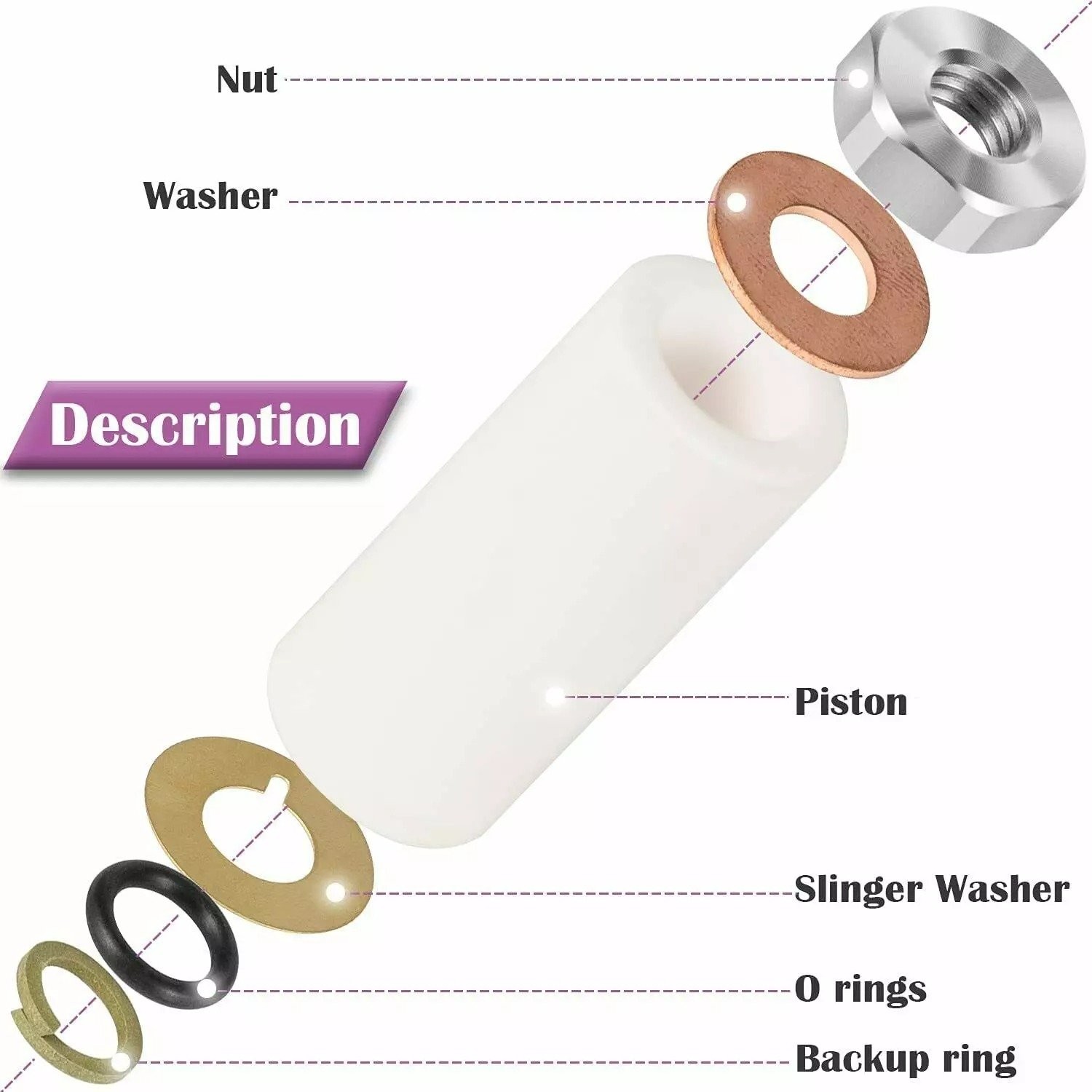 AR2546 Pump 18mm Piston Kit Ceramic Plunger For Annovi Reverberi RK RKA RKV XRCA