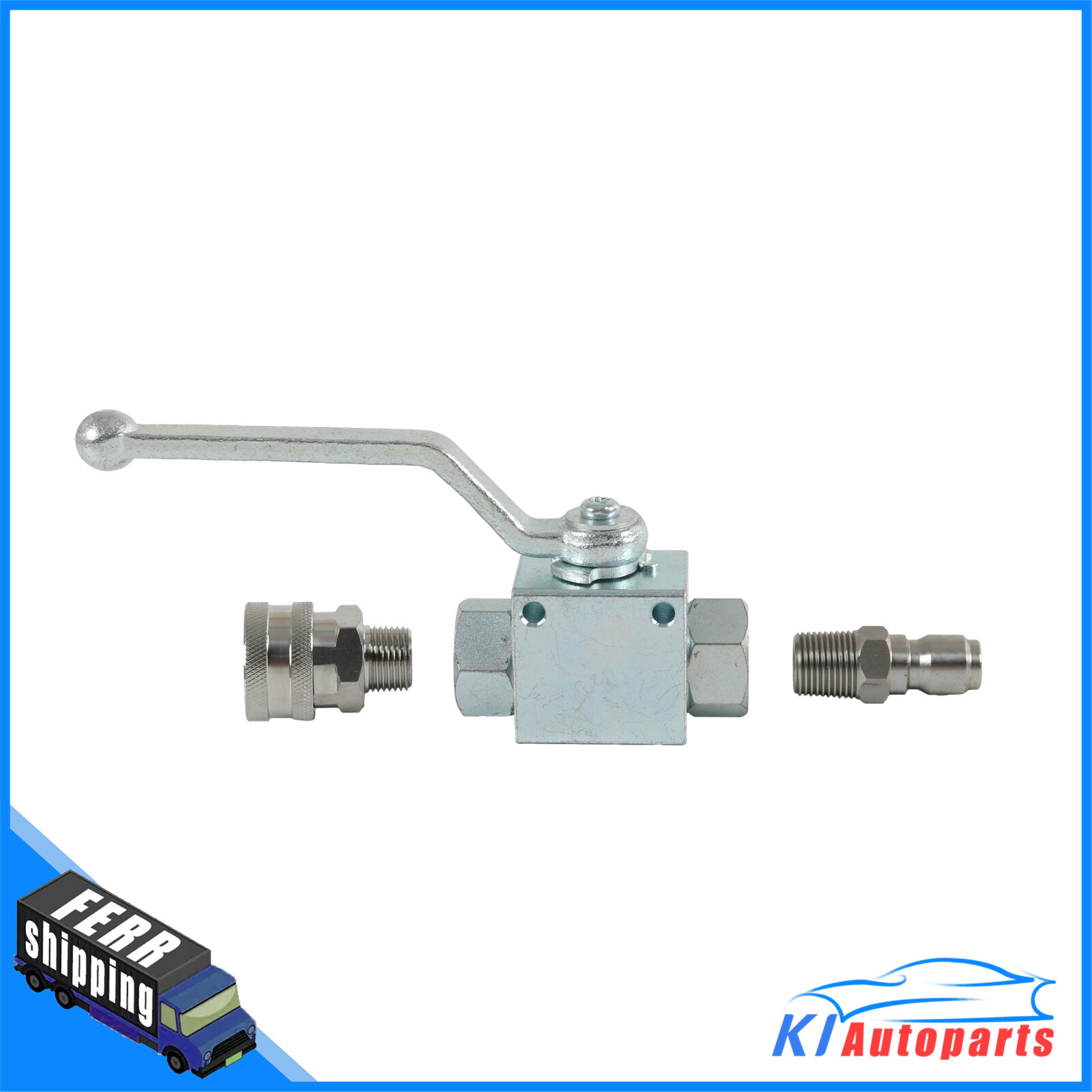 3/8″ Ball Valve 3/8″ fitting Female Out For Pressure Washers Max 4500 PSI