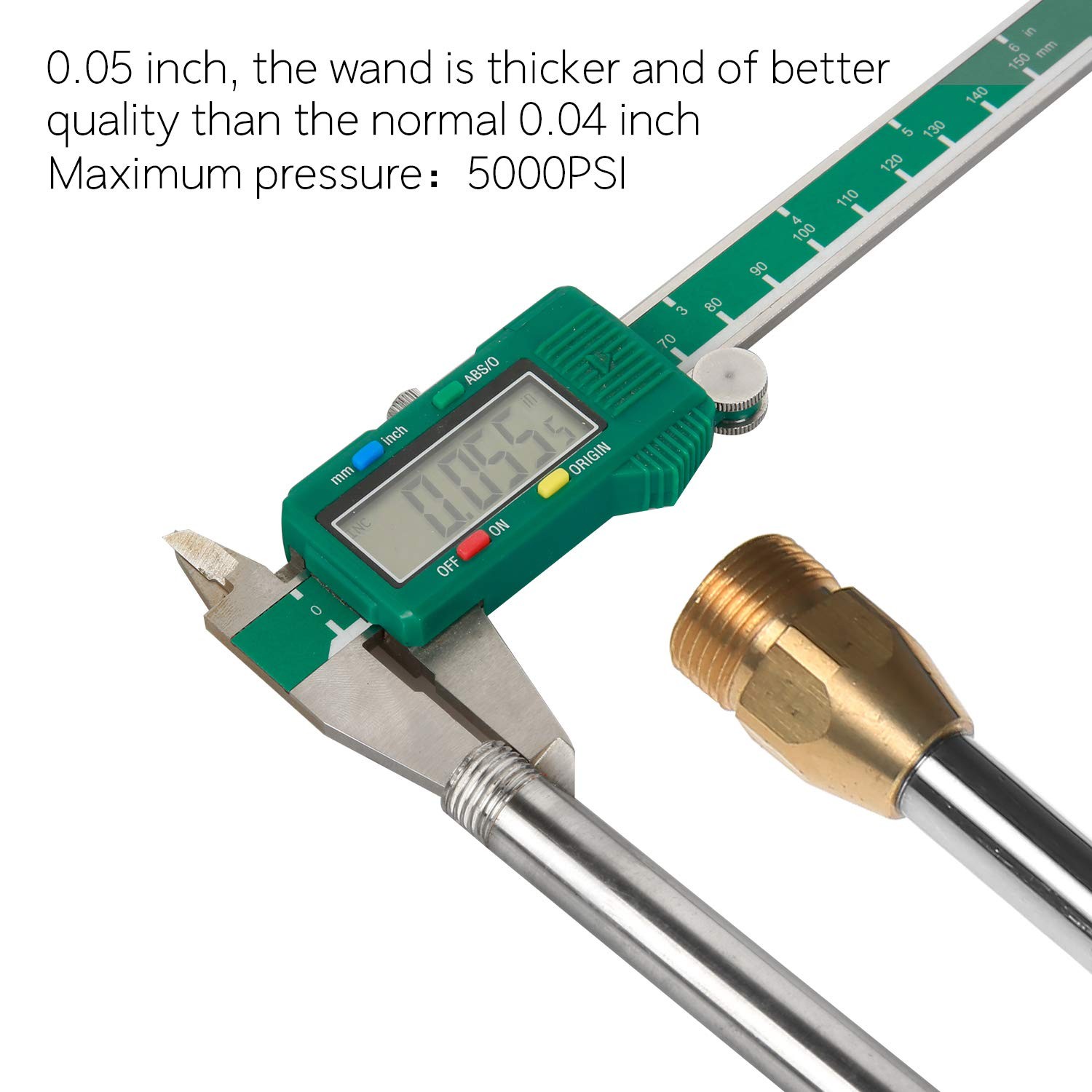 Pressure Washer Wand,Stainless Steel Quick Connect Lance,Spray Wand,16″,5000PSI