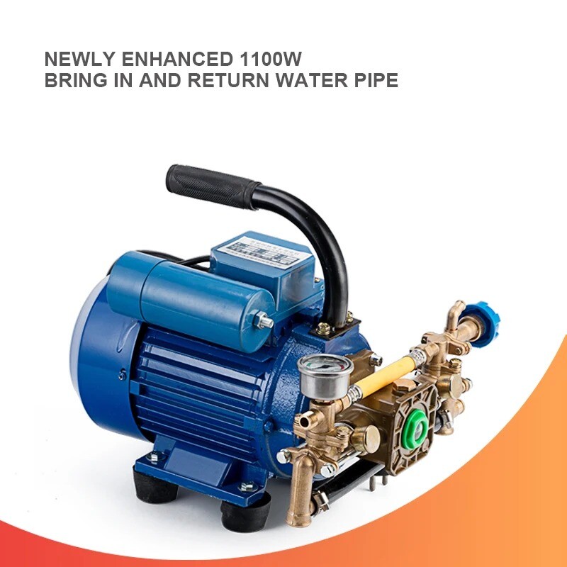 220V Electric Coil Sprayer High Pressure Agricultural Plunger Pump Irrigation