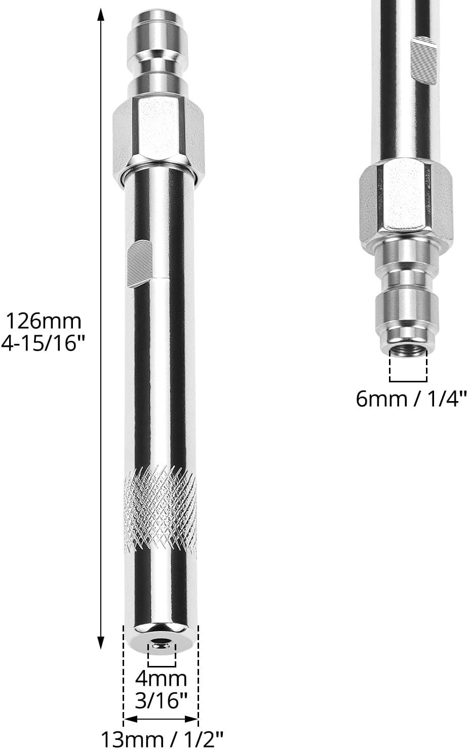 Pressure Washer Long Range Chemical Nozzle, Stainless Steel Shooter Tip with 1/4
