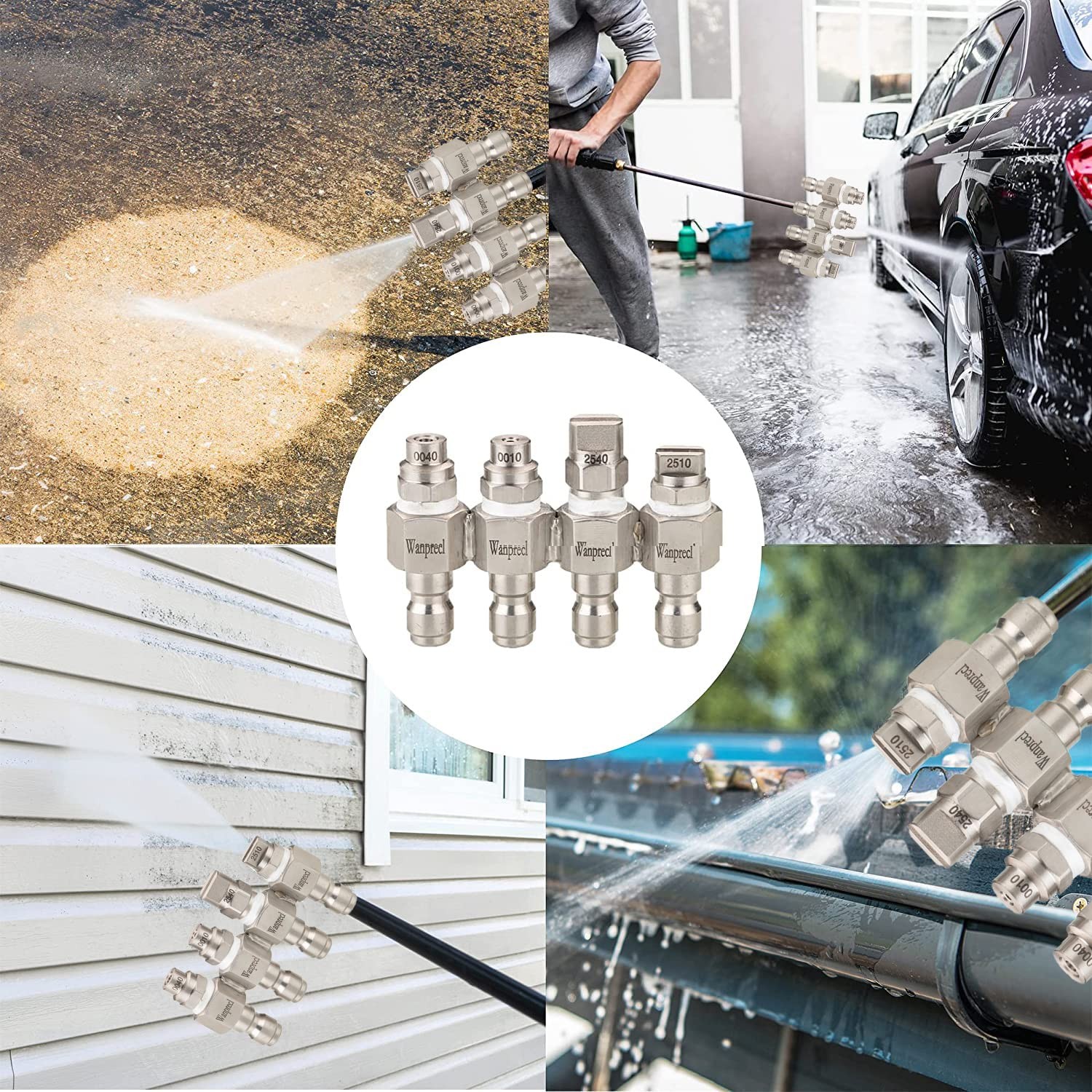 Jrod Pressure Washer Nozzles Set Up To 4000 Psi | 4 Gpm Pressure Washe