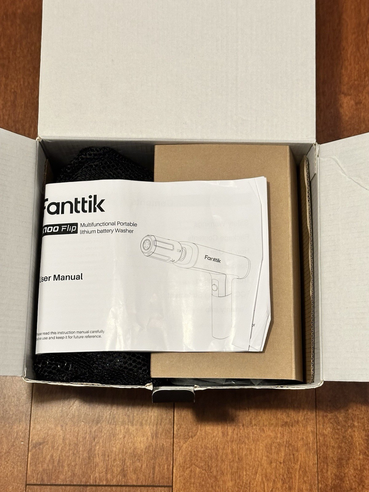 Fanttik K100 Portable Cordless Flip Sprayer, 5-in-1 Nozzle, 174 PSI
