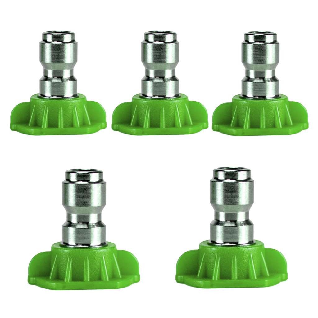 5Pcs 1/4″ Pressure Washer Spray Tips Nozzles High Power Kit Quick Connect Set US