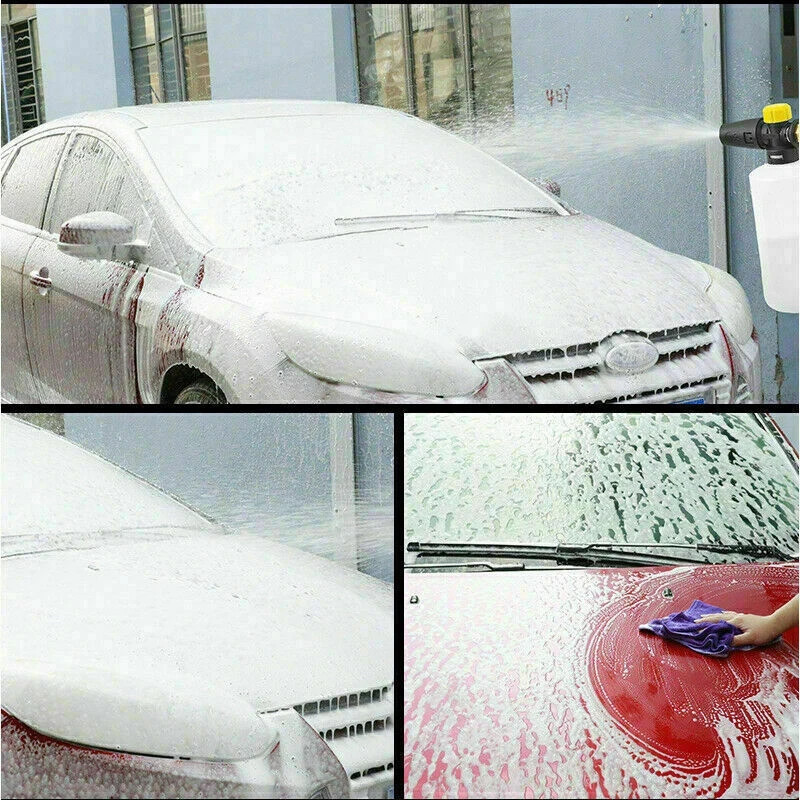 Car Cleaning Wash Pressure Washer Snow Foam Lance Cannon Sprayer Gun Soap Bottle