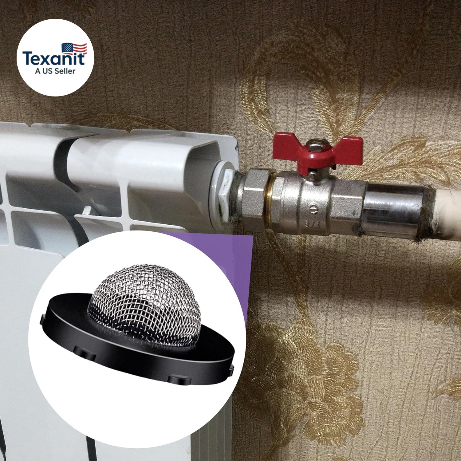 Hose Filter Washers Stainless Steel Hose Screen Inlet with Strainer Fittings Kit
