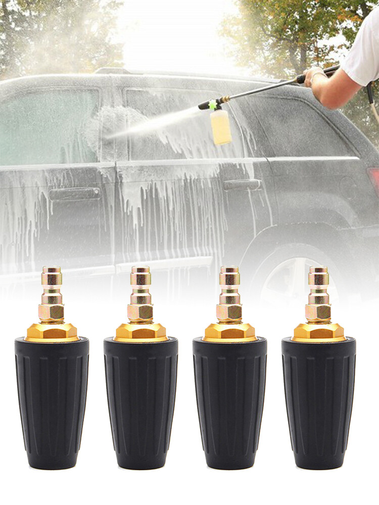3600PSI 2.5/3.0/3.5/4 GPM 1/4″ Spiral High Pressure Washer Rotary Turbine Nozzle