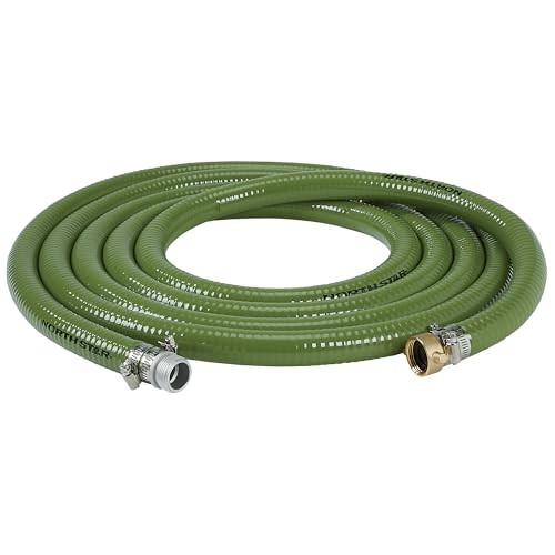 NorthStar Water Pump Suction Hose, 1in. x 20ft. Max. PSI 85, PVC,