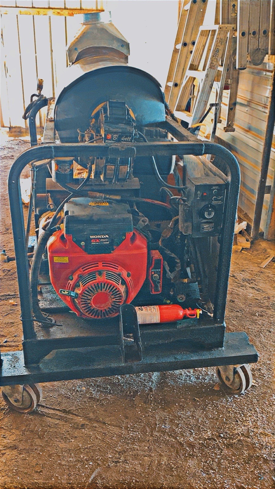 Landa Hot Water Pressure Washer/ Steamer Skid Unit Including 2-100’ 6000psi Hose