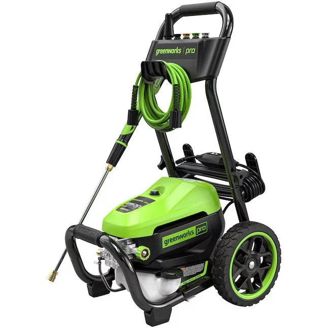 Greenworks 2500-PSI 2-GPM Cold Water Electric Pressure washer with 5 Spray Tips