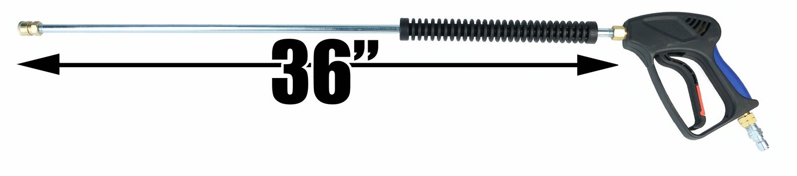 Deluxe 4000 PSI 10.5 GPM Pressure Washer Gun and 36″ Wand & Couplers