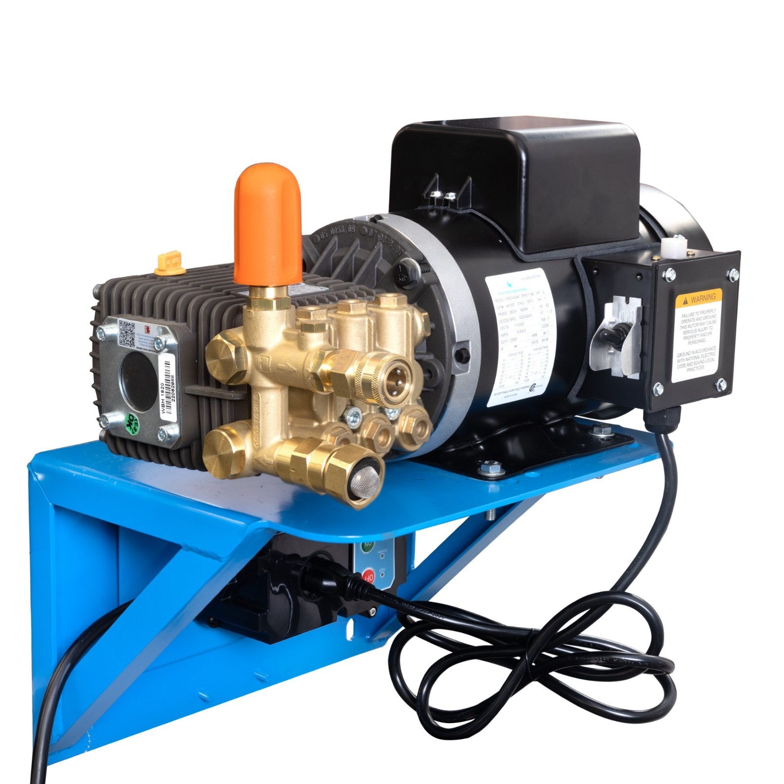 Canpump Wall-Mount Pressure Washer: 2 hp Motor 115 V, Auto Start-Stop
