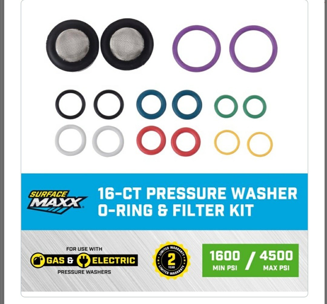 SurfaceMaxx 16-CT Pressure Washer O-Ring Kit