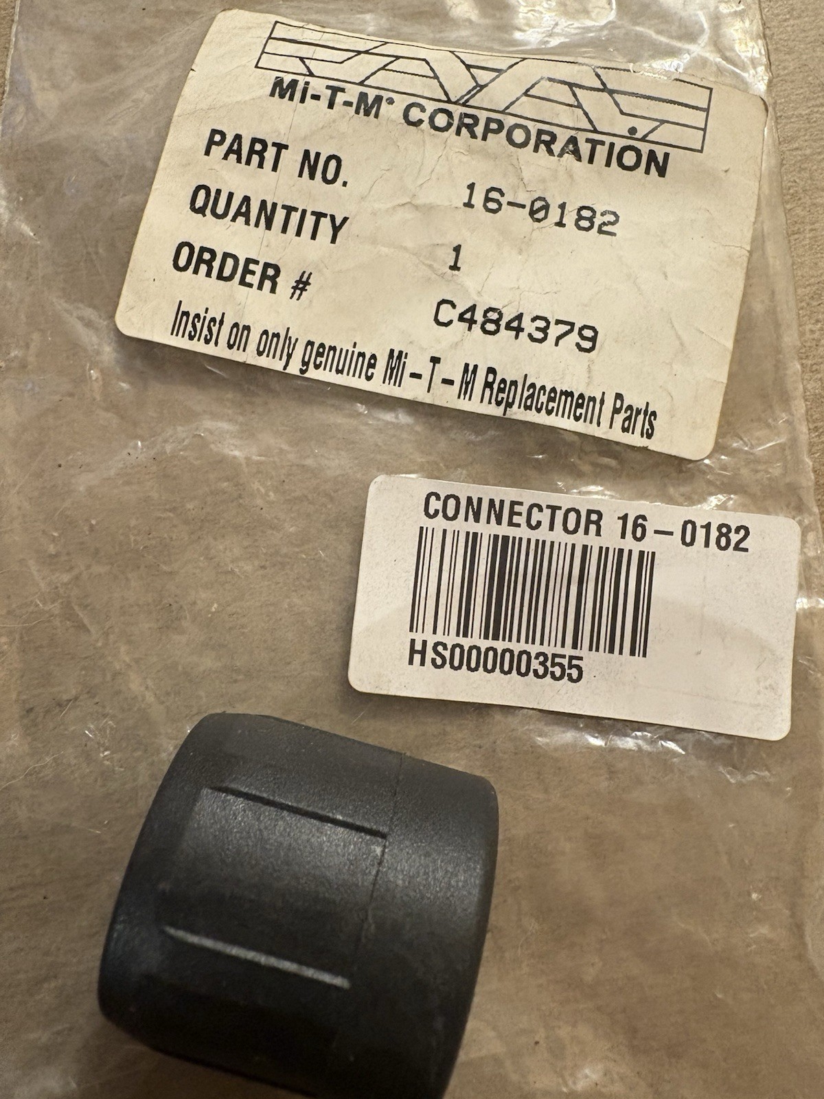 GENUINE OEM NOS Mi-T-M 16-0182 GUN AND WAND CONNECTOR [9893E]