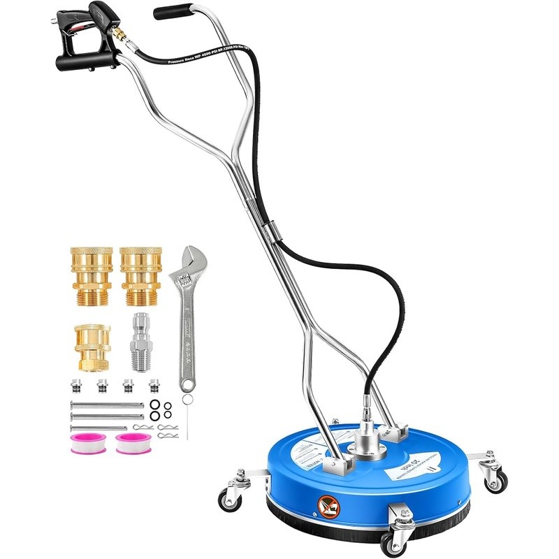 20 Inch Surface Cleaner Pressure Washer W/ Lockable Trigger & Rotating Nozzles