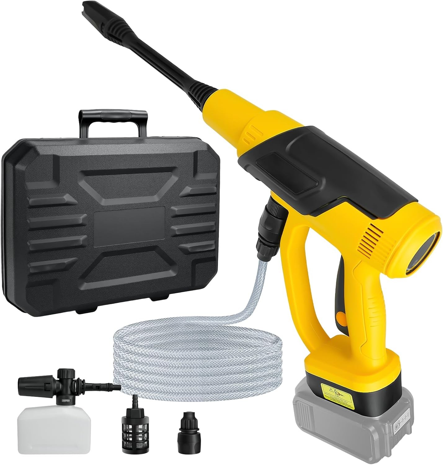 Cordless Pressure Washer Compatible with DeWalt 20V Battery, 380W Brushless M…