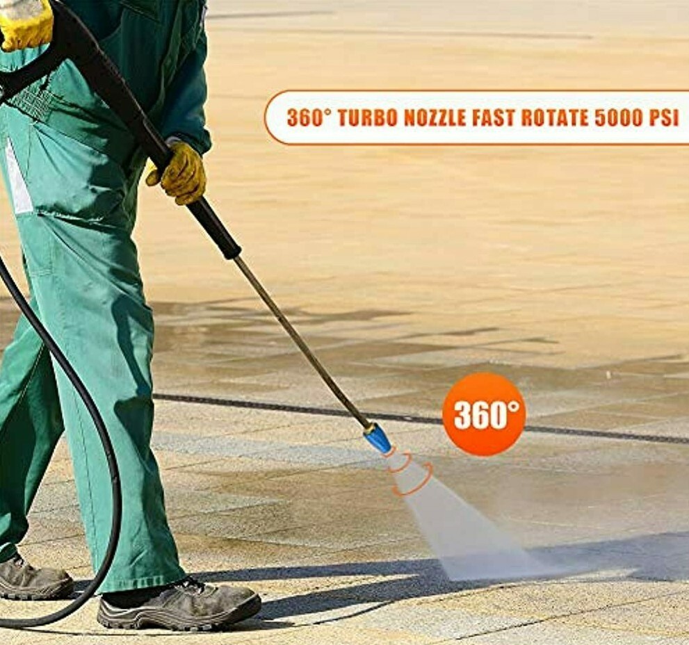 Turbo Rotating Water Nozzle 5000Psi 4GPM For Honda Karcher Power Pressure Washer