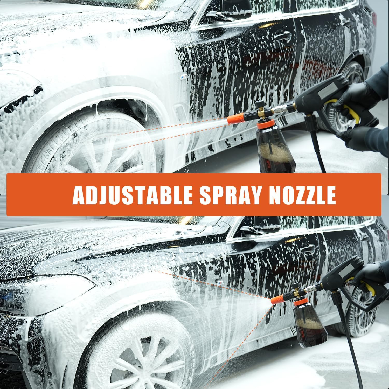 PRO Foam Cannon (Thicker Snow Foam Technology) with 1/4 Inch Quick Connector for