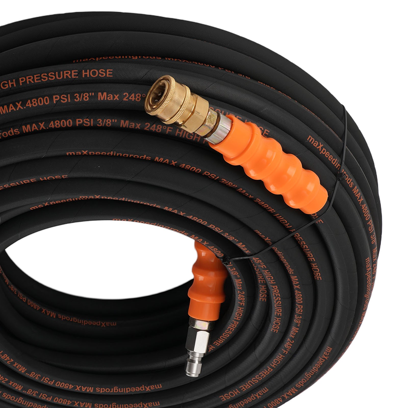 4800PSI 150FT Quick Connect Pressure Washer Hose 4800PSI M22-14mm 3/8″ Adapter