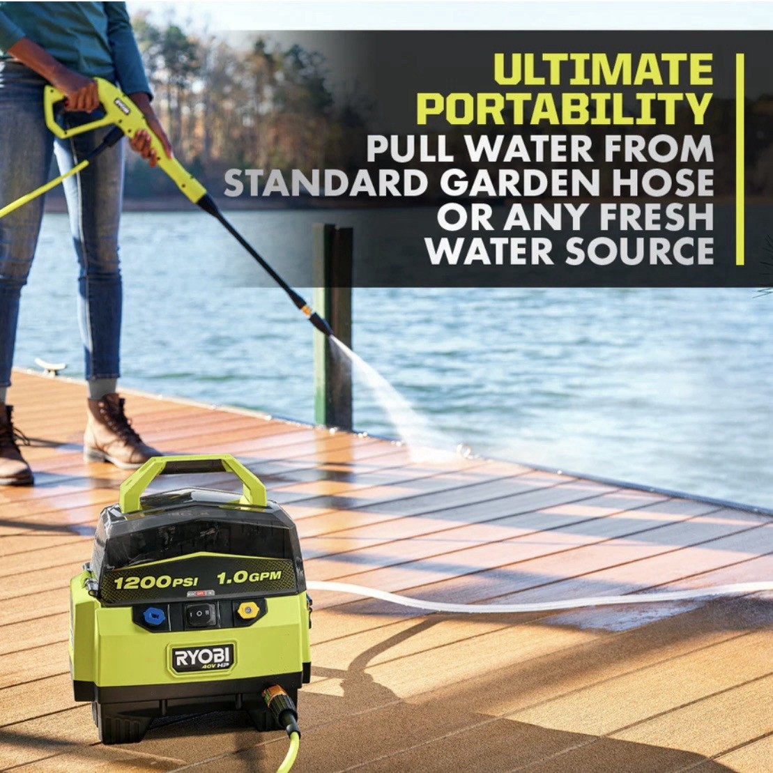 💥BRAND NEW FACTORY SEALED💥RYOBI RY40HPPW12B 40V Brushless PRESSURE WASHER!!!💥