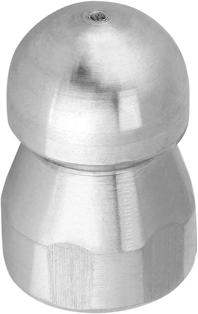 Sewer Jetter Nozzle Kit W/Hydro Jet, Random Flow & Button Sealing for Drain Clea