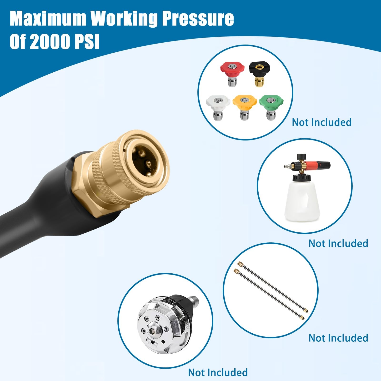 Pressure Washer Wand 308494075 for Ryobi, Portland, Husky Pressure Washer Gun, 2