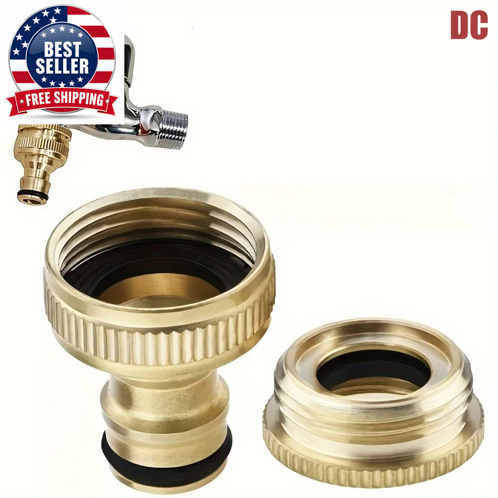 Brass Faucet Tap Connector Mixer Hose Adaptor Quick Connecter 1/2 3/4 Copper Hos