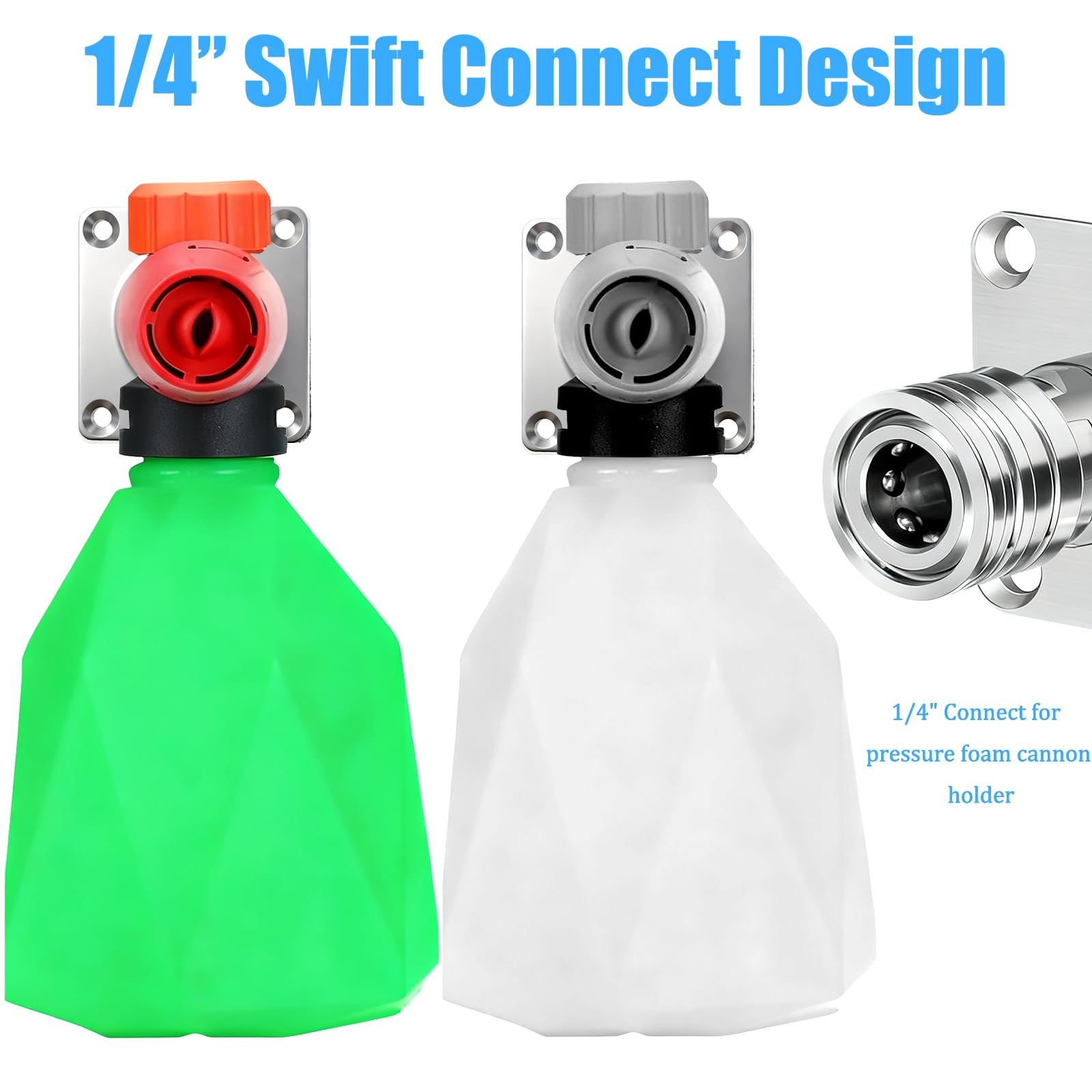 4 Pack Foam Cannon Holder Pressure Washer Holder 1/4 Inch Quick Connect