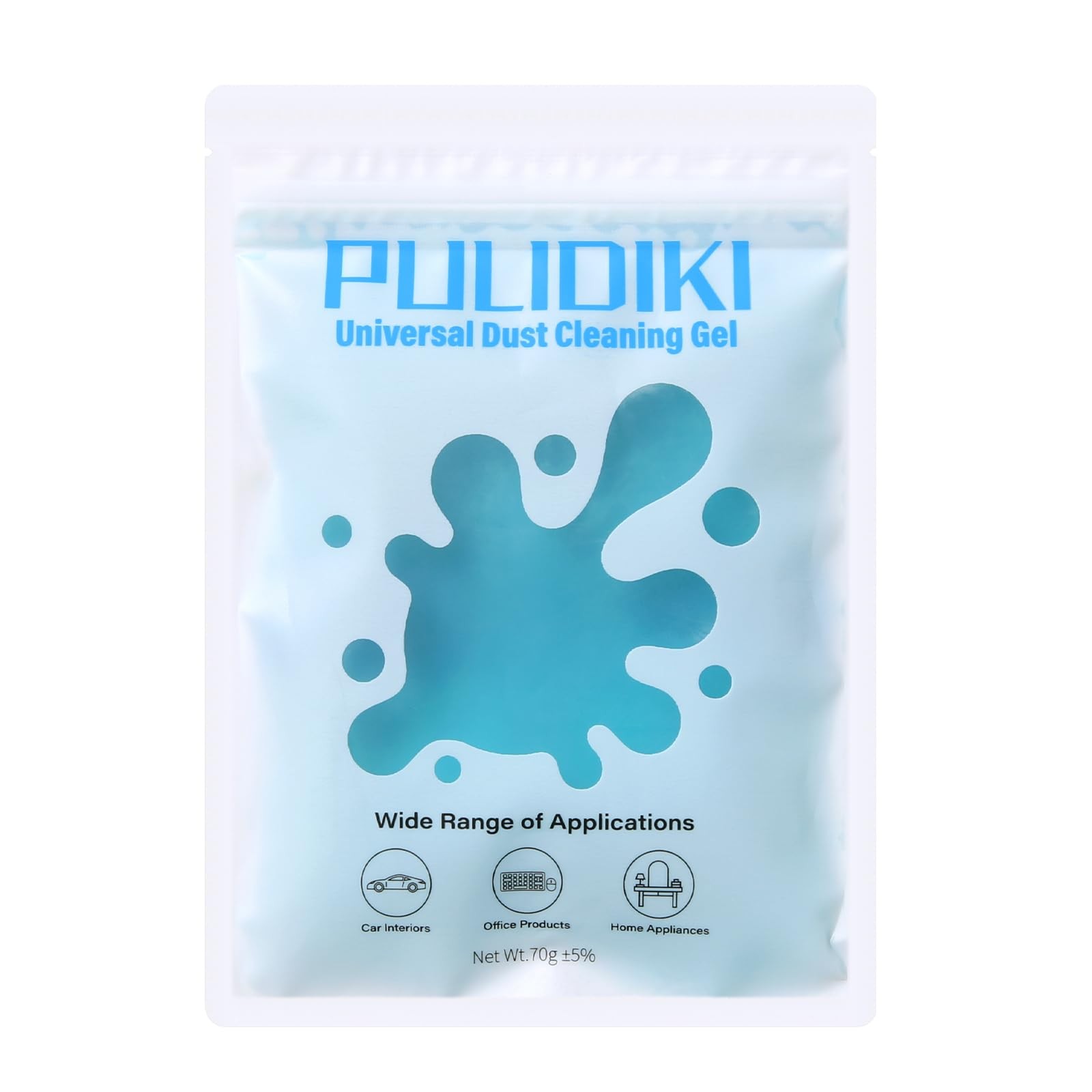 PULIDIKI Car Cleaning Gel Clean Putty, Universal Blue 1 Bag (70g),