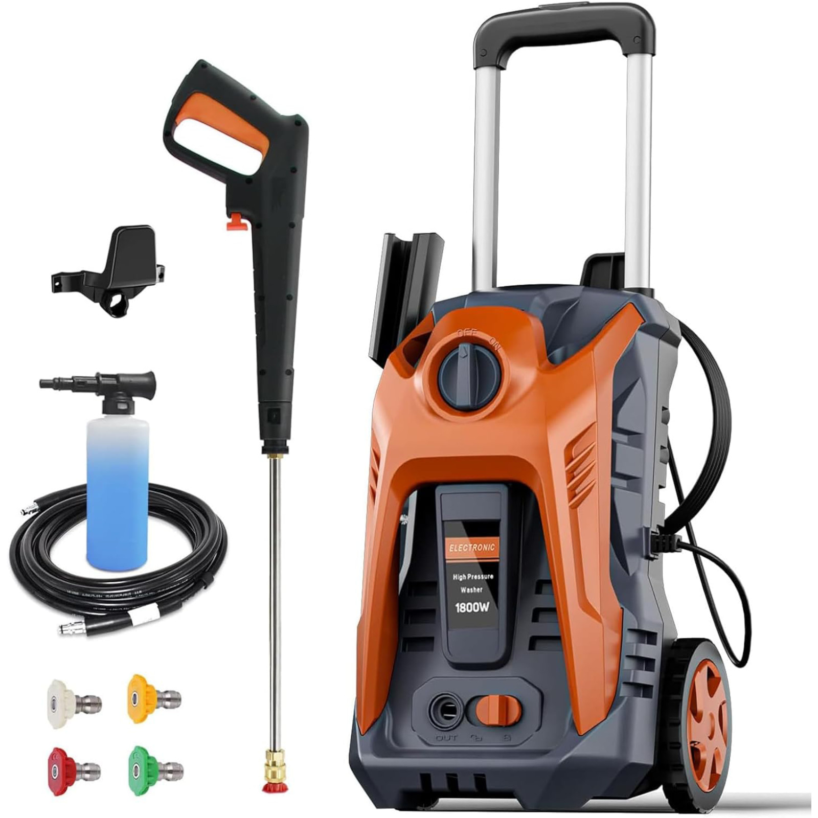 4200PSI 2.0GPM Electric Pressure Washer High Power Jet Car Garden Patio Cleaner