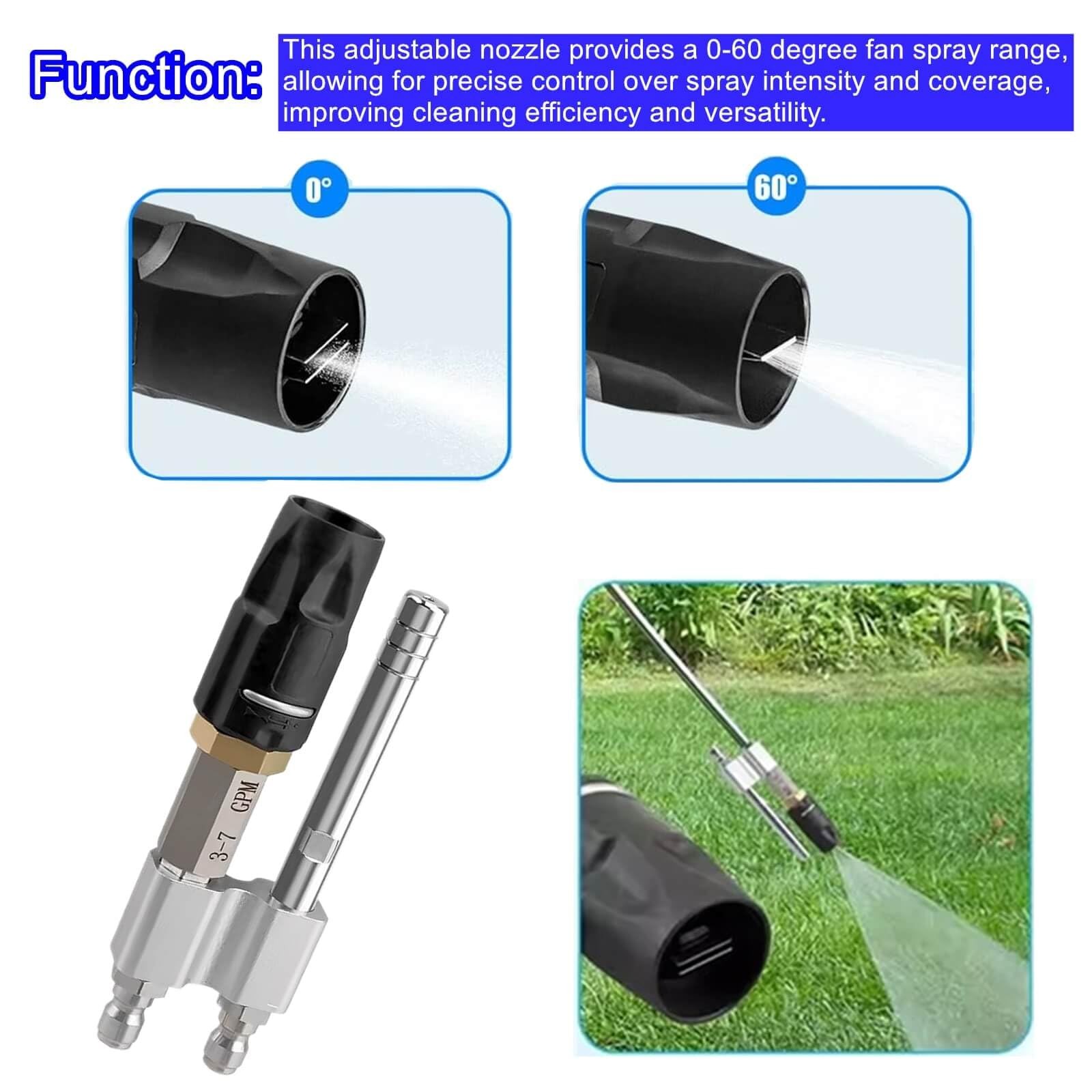 Tip M5 Twist Nozzle, Long Range Soap, M5 Twist Nozzle Fit for Pressure Washer…