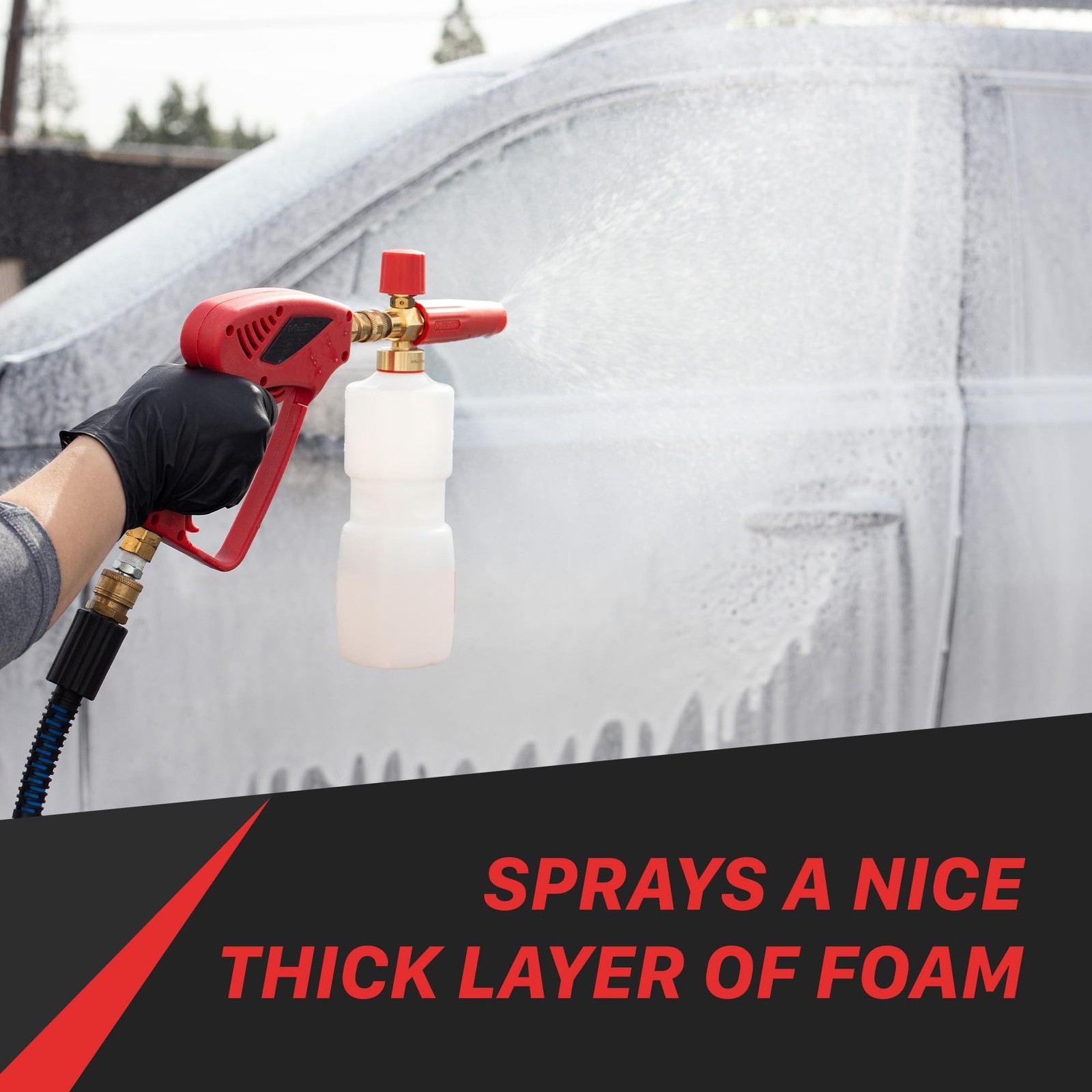 Maxshine Universal Snow Foam Cannon w/Wall Mount – 1/4” Quick Connect Premium…