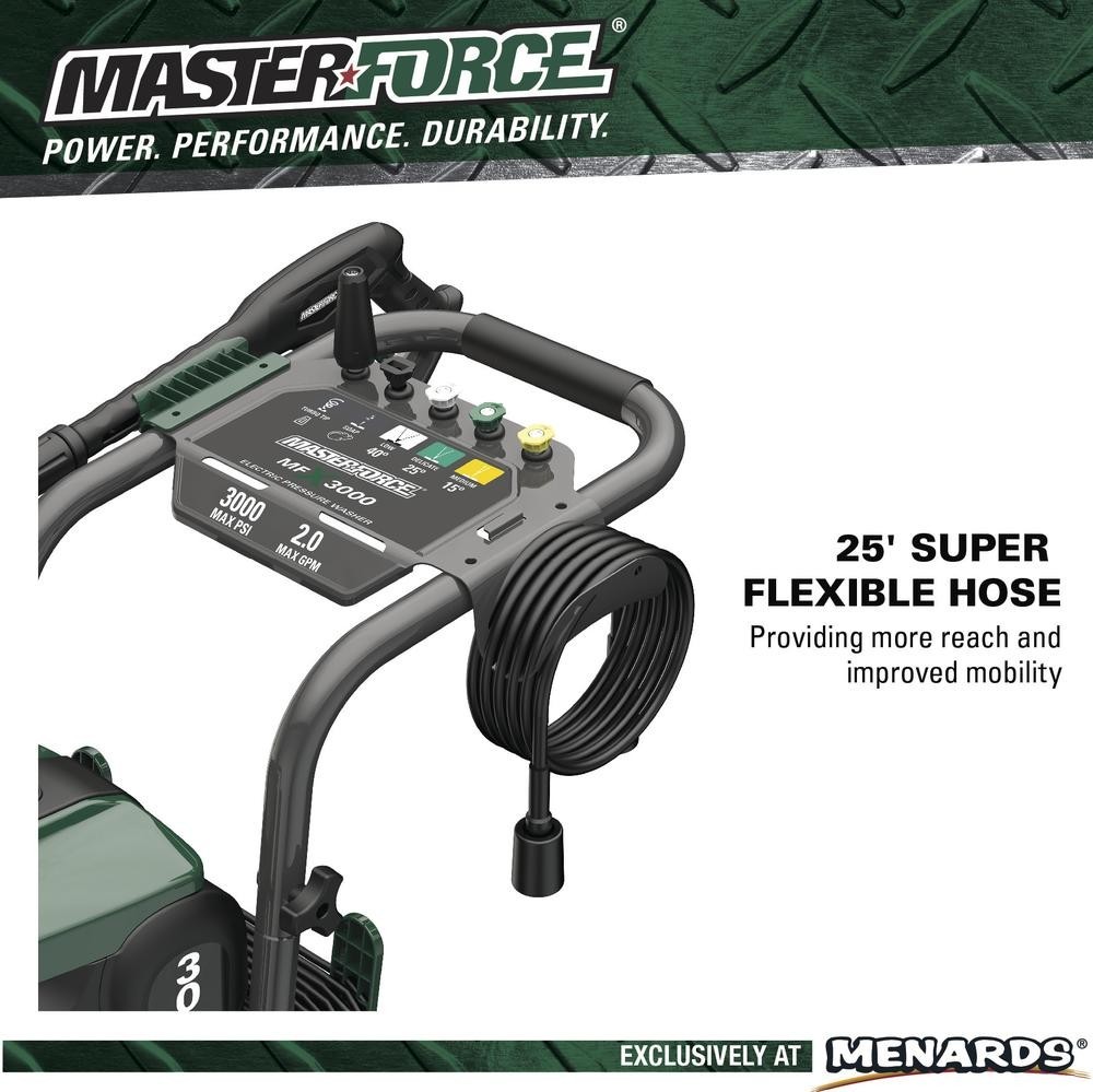 3000PSI 2.0 Max GPM 14 Amp Corded Electric Pressure Washer Wheelbarrow Cleaner