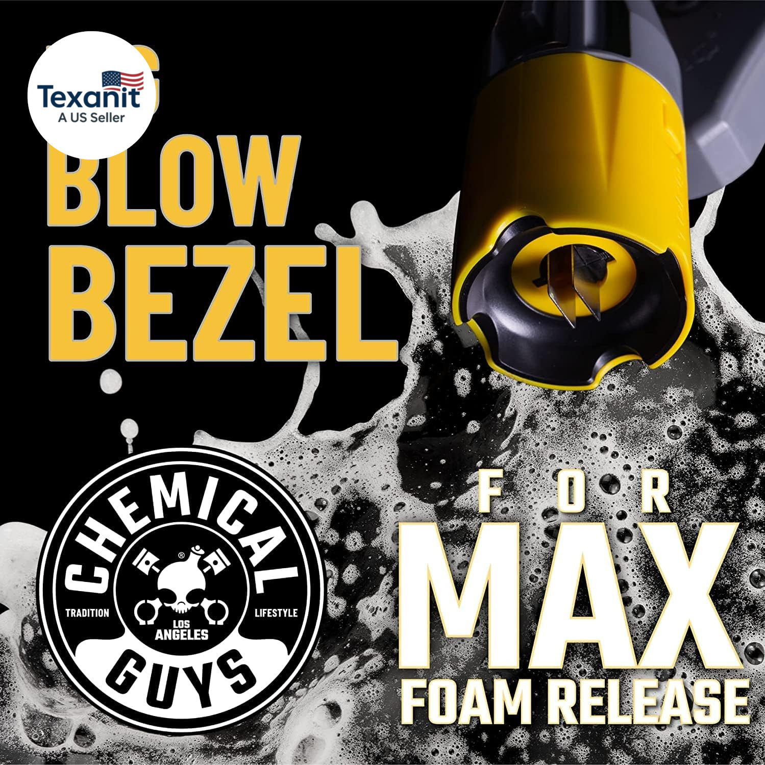 Big Mouth Max Release Foam Cannon – Foam Cannon for Pressure Washer for Car Wash