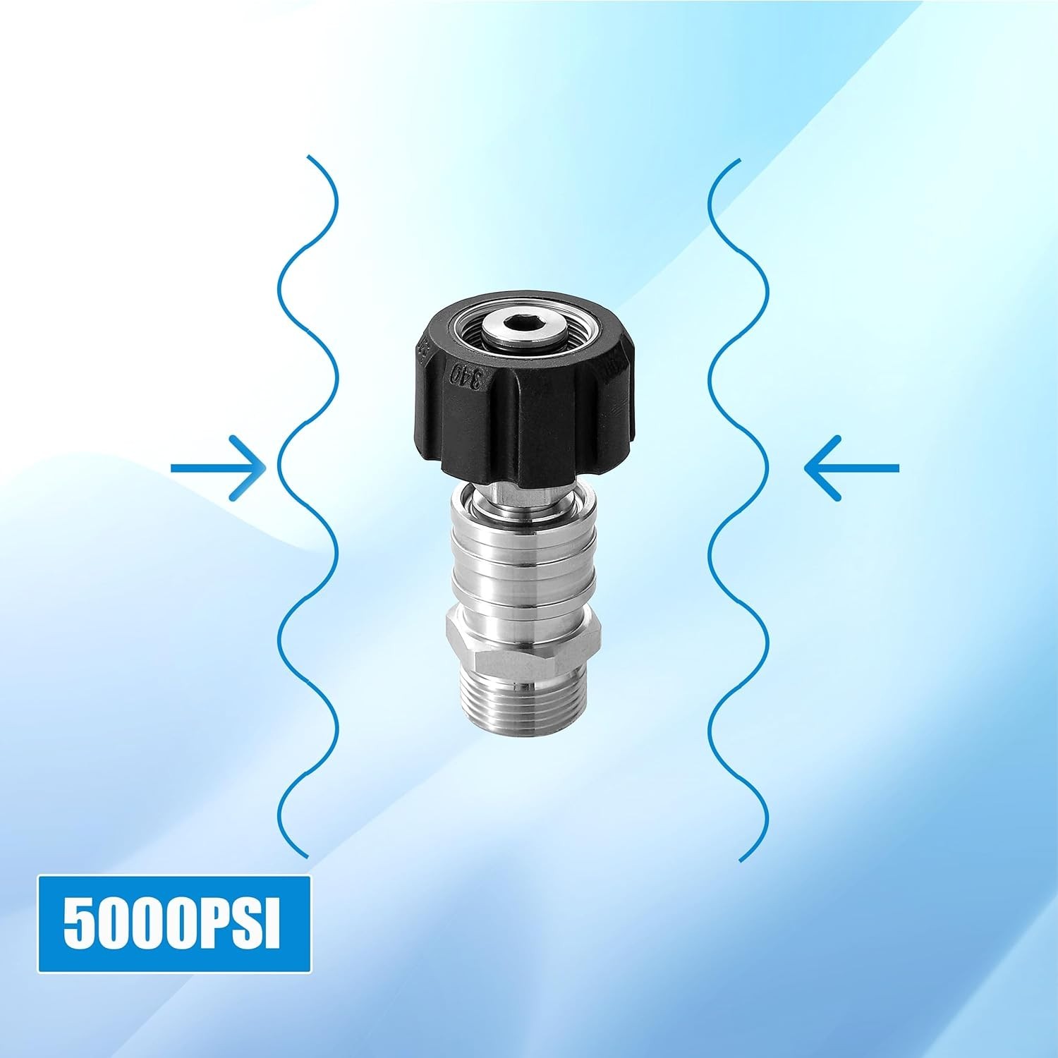 Upgrade Your Pressure Washer: M22 to 1/4” Stainless Steel Adapter Set, 4 Pcs