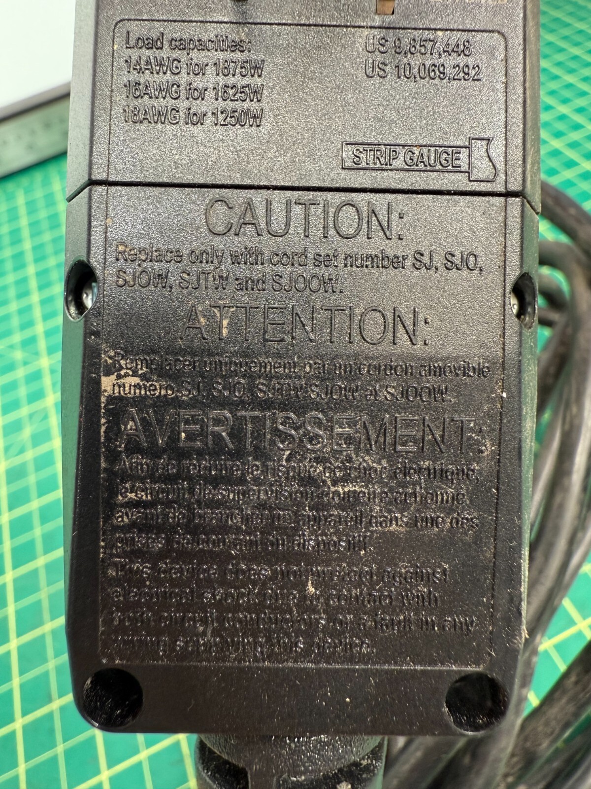 ELEGRP G1215PA2 G20PASR Patented Auto-Monitoring GFCI Plug and Cord Assembly