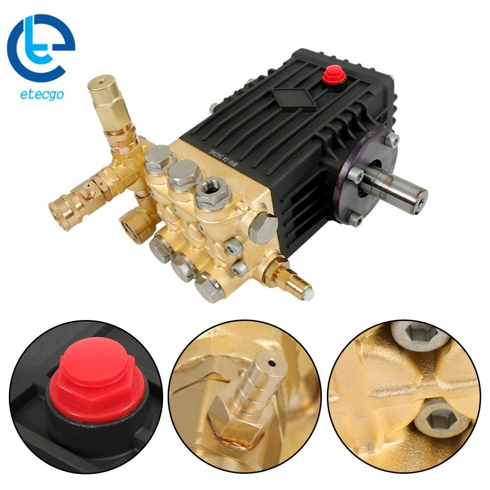Pressure Power Washer Pump 3600 PSI 4.9 GPM 24 mm Solid Shaft Belt Drive