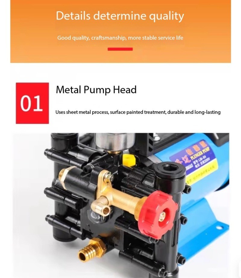 Rechargeable Sprayer Portable Fully Automatic Orchard Electric Plunger Pump