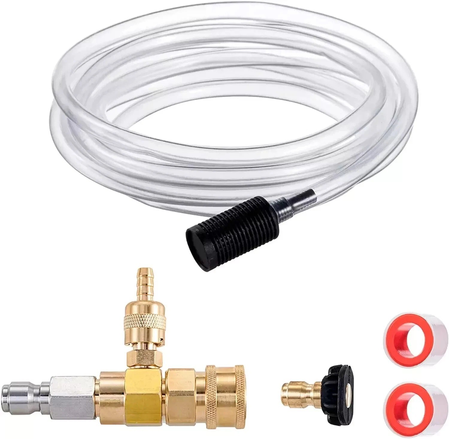 Downstream Injector for Pressure Washer Power Washer Chemical Injector Kit Soap