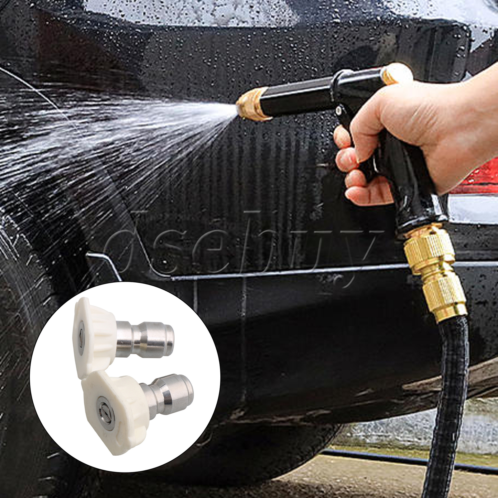 30 Pieces High-Pressure Spray Nozzles Tips 1.0/1.2/1.4/1.6/2.0 mm 40 Degree