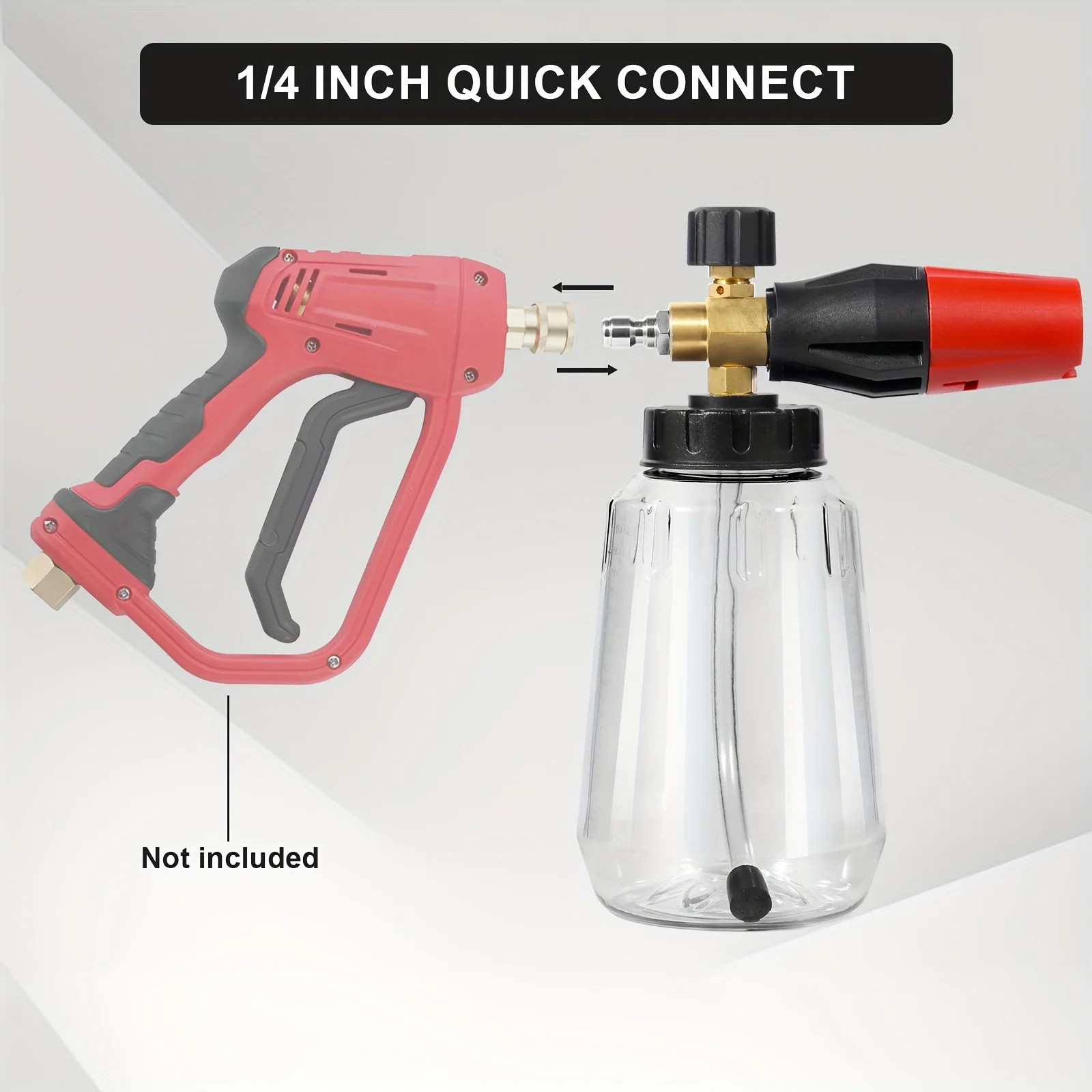 Snow Foam Lance Cannon Soap Bottle Sprayer For Pressure Washer Gun Jet Car Wash