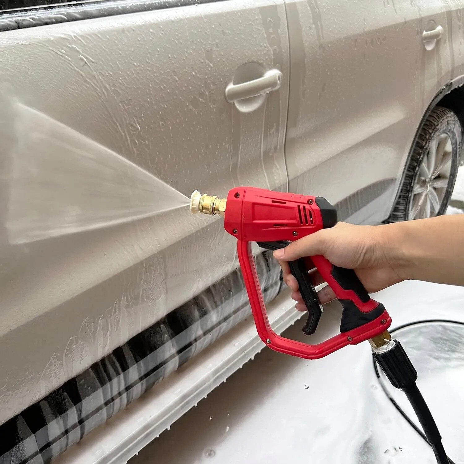 High Pressure 4350PSI Car Power Washer Gun Spray Wand Lance Nozzle and Hose Kit