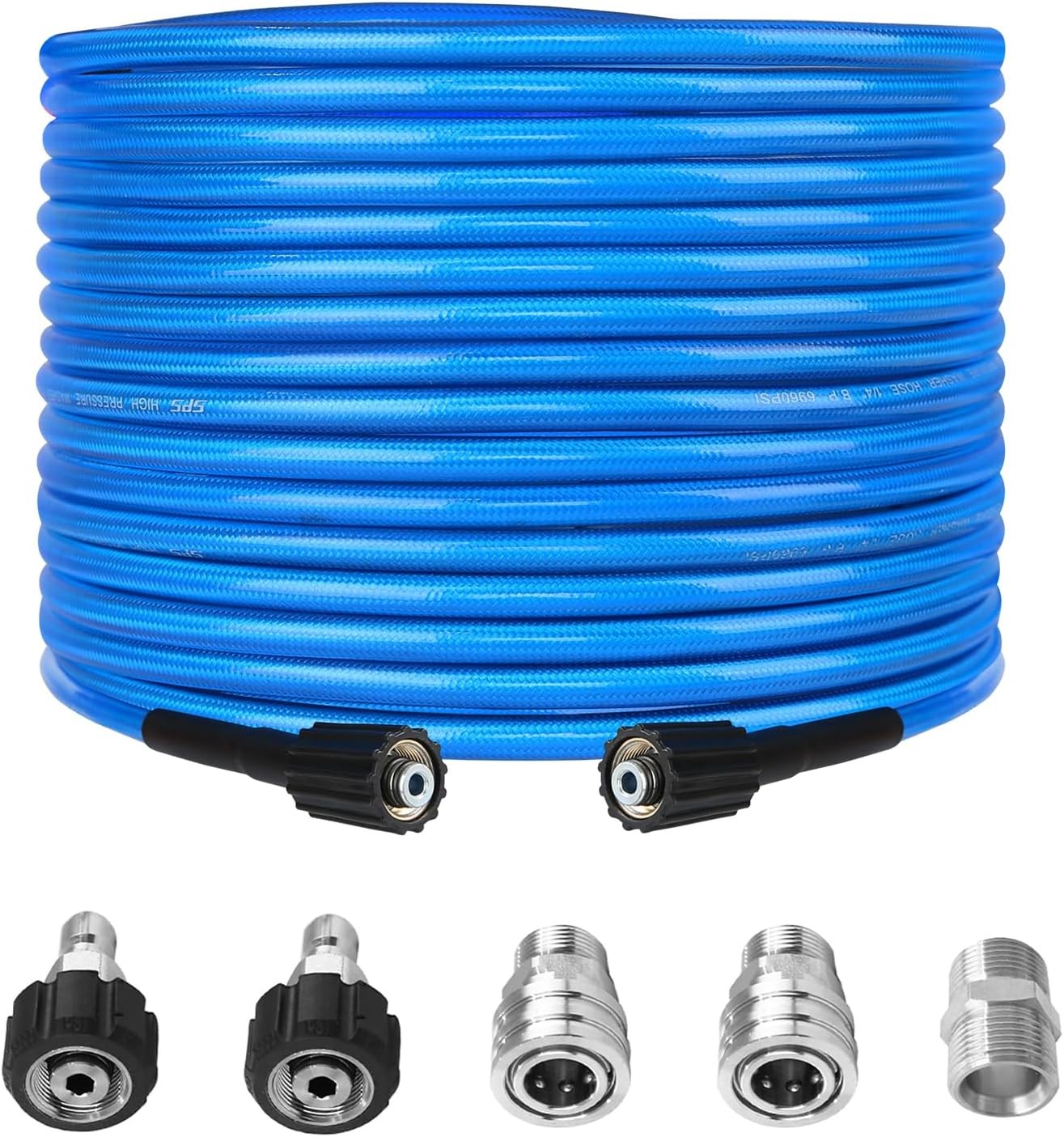 Pressure Washer Hose 25 FT 1/4 Inch Kink Resistant Power Washing Extension Hose