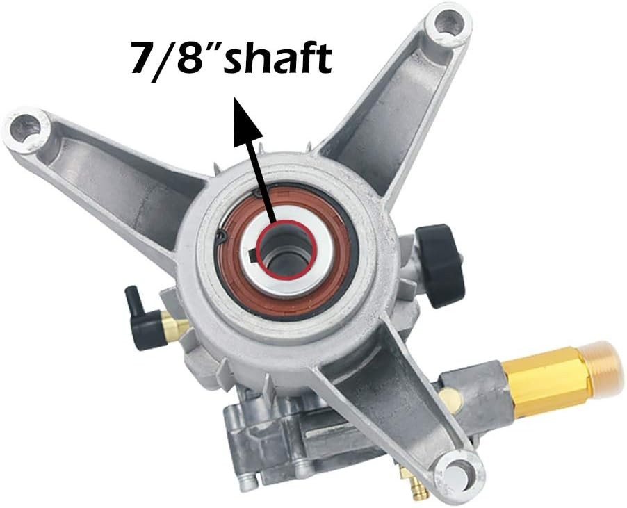 Pressure Washer Pump Replacement 7/8” Shaft 2800 PSI Gas Engine Compatible