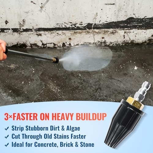 YAMATIC Pressure Washer Turbo Nozzle 3600 PSI 1/4″ Quick Connect 4.0 GPM