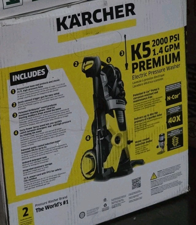Kärcher K5 Premium Electric Pressure Washer 2000 PSI – with Vario Power