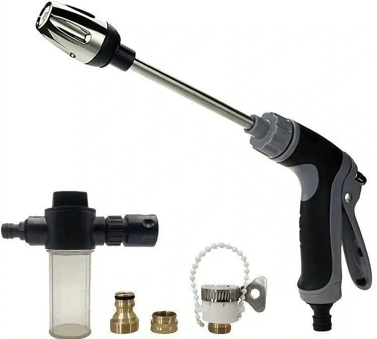 Cordless Cleaning Device Converts Garden Hose to Pressure Washer
