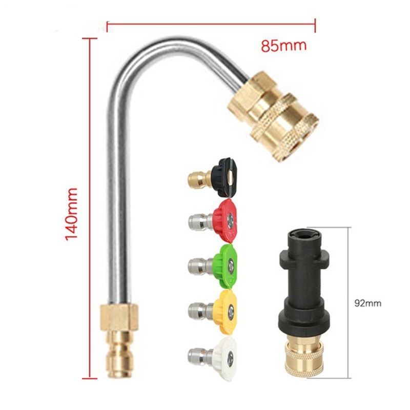 Parts Pressure washer kit Cleaner Nozzles Adapter Accessory Set Bent rod