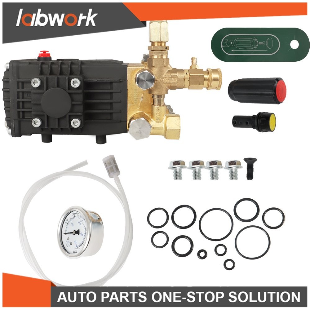Labwork 3600 PSI 4.9GPM Pressure Power Washer Pump 24mm Solid Shaft Belt Drive